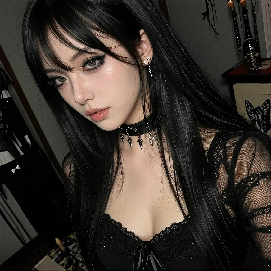 Square avatar of a fictional AI character with dark hair – bc12ca10